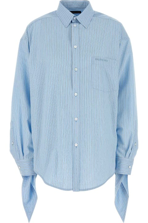 Topwear for Women Balenciaga Embroidered Viscose Blend Oversize Shirt