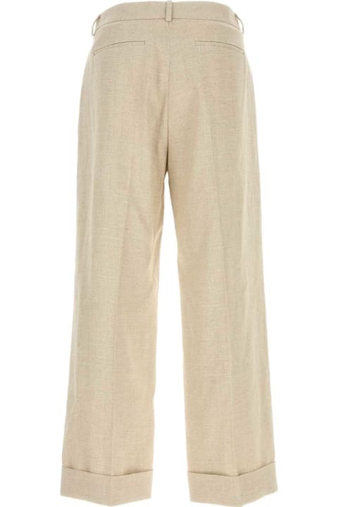 Sale for Men Valentino Garavani Beige Linen Blend Pant