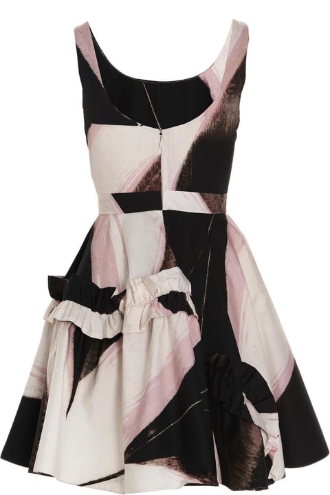 Alexander McQueen Dresses for Women Alexander McQueen Flounced Print Dress