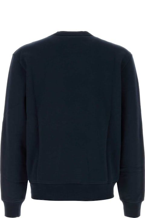 Clothing for Men A.P.C. Dark Blue Cotton Sweatshirt