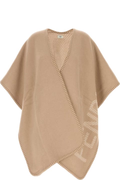 Homeware Fendi Antiqued Pink Wool Blend Cape