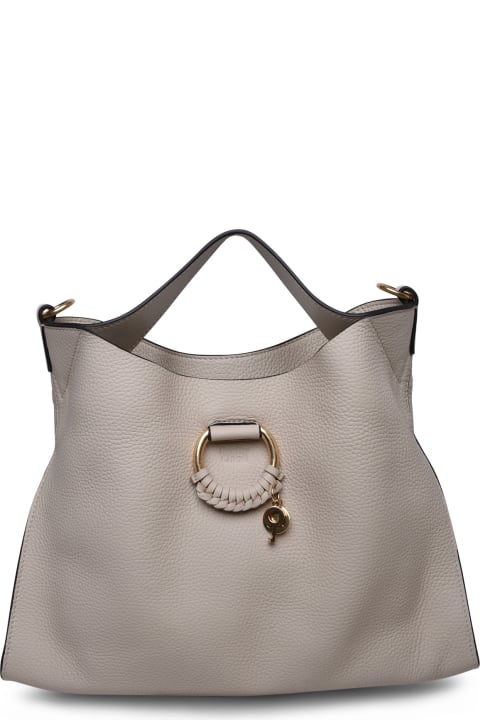 See by Chloé Totes for Women See by Chloé 'joan' Cement Cowhide Bag