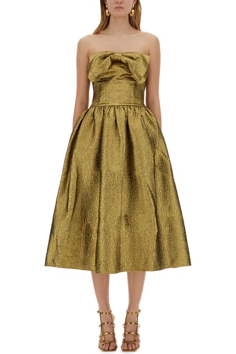 Dresses for Women self-portrait Metallic Jacquard Midi Dress