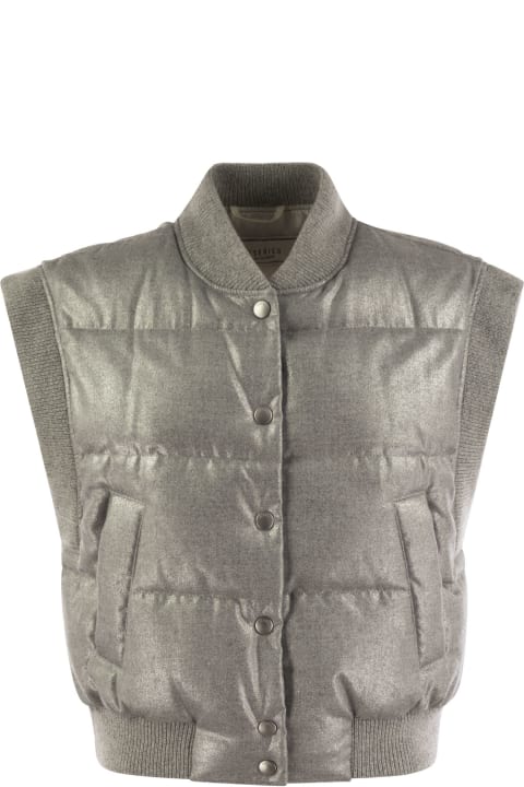 Peserico Coats & Jackets for Women Peserico Down Cropped Vest