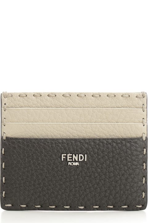 Wallets for Men Fendi "diagonal" Card Holder