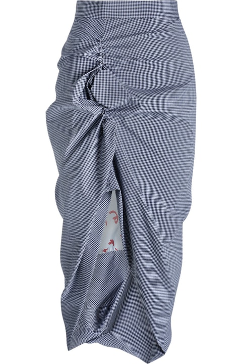 Fashion for Women Vivienne Westwood Gray Gathered Midi Skirt