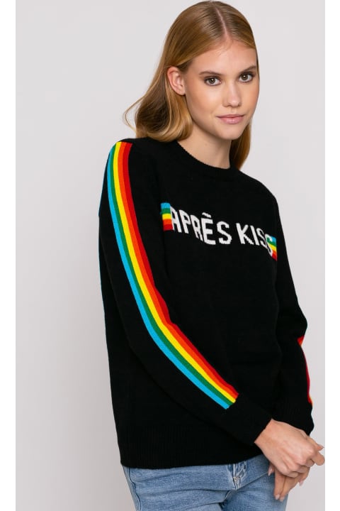 Homeware MC2 Saint Barth Woman Sweater "après Kiss" Embroidery