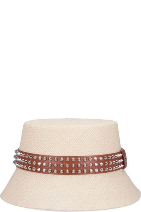Hats Sale for Men Christian Louboutin 'bobino Spikes' Panama Bucket Hat