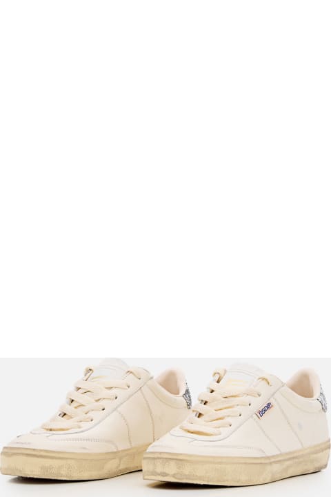 Fashion for Women Golden Goose Soul Star Distressed Glittered Lace-up Sneakers