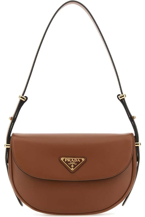 Prada Bags for Women Prada Caramel Leather Shoulder Bag