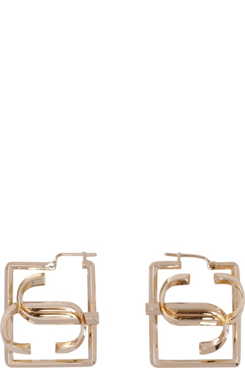 Jimmy Choo أقراط لـ السيدات Jimmy Choo Square Jc Earrings