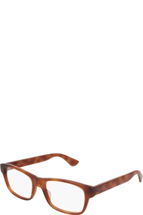 Gucci Eyewear نظارات لـ القسم الرجالي Gucci Eyewear Gg0006o010 Havana Havana Transpa