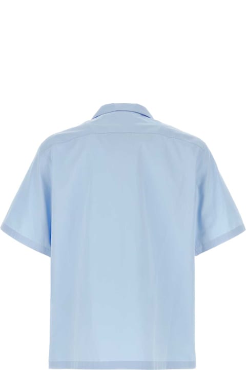 Prada Shirts for Men Prada Light Blue Poplin Shirt