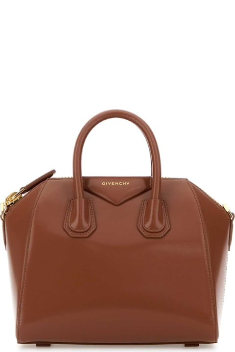 Givenchy Caramel Leather Mini Antigona Handbag