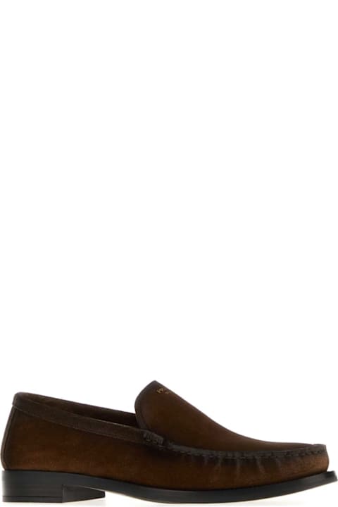 Prada for Kids Prada Brown Suede Loafers
