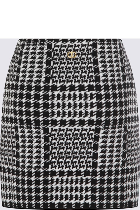 TwinSet for Kids TwinSet Black And White Viscose Skirt