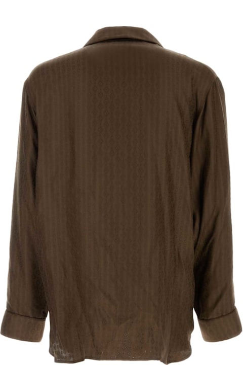 Homeware Saint Laurent Brown Silk Shirt