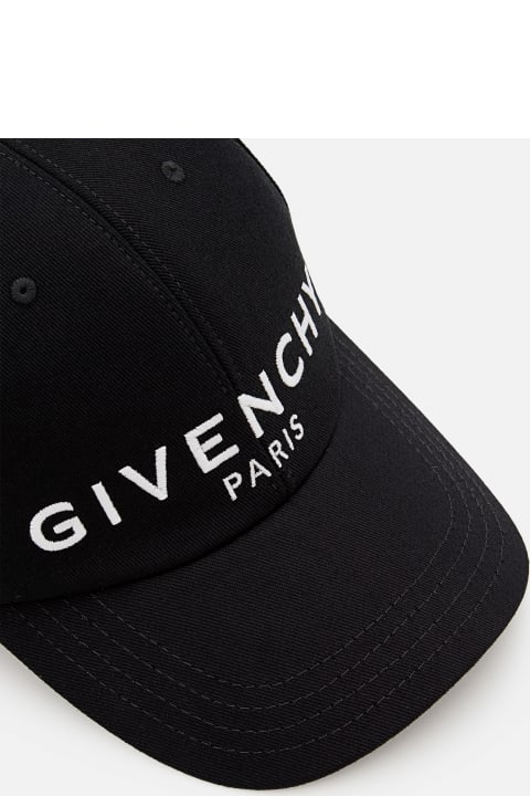 Hats for Men Givenchy Curved Cap With Embroidered Logo