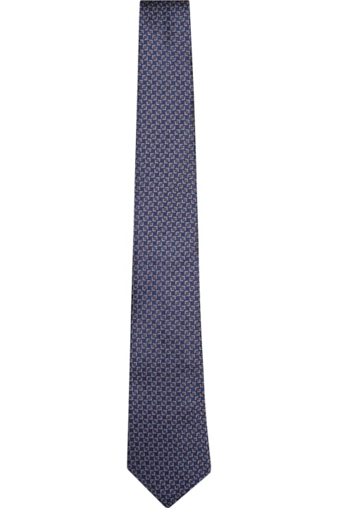 Canali لـ Men Canali Geometric Blue/beige Tie