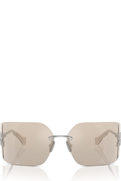 Accessories for Women Miu Miu Eyewear Mu 54ys Silver Sunglasses