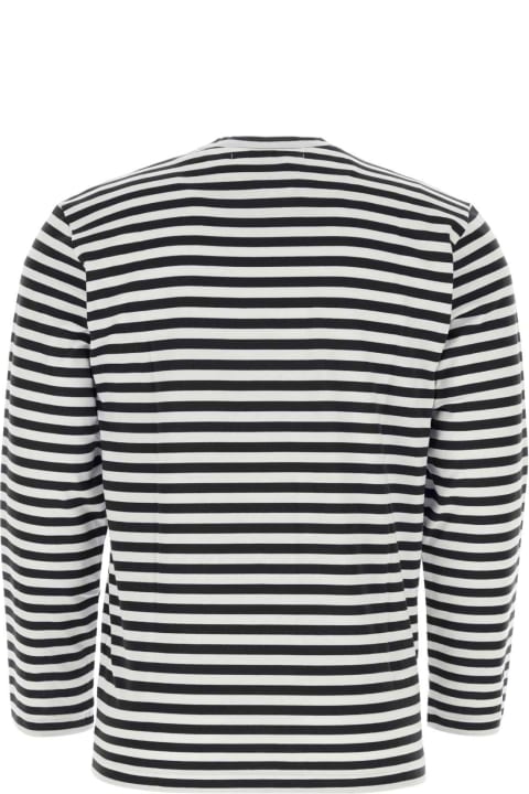 Comme des Garçons Play Topwear for Men Comme des Garçons Play Embroidered Cotton T-shirt
