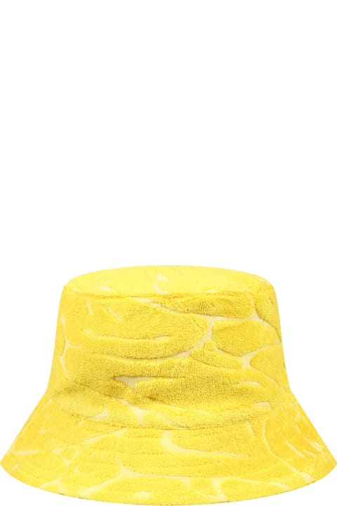 Molo Kids Molo Yellow Cloche For Kids With Smiley