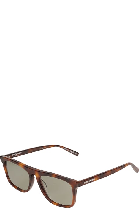 Saint Laurent Eyewear Eyewear for Men Saint Laurent Eyewear Square Frame Flame Effect Sunglasses