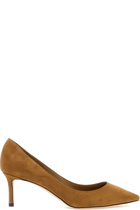 High-Heeled Shoes for Women Jimmy Choo Suede Romy 60 Pumps