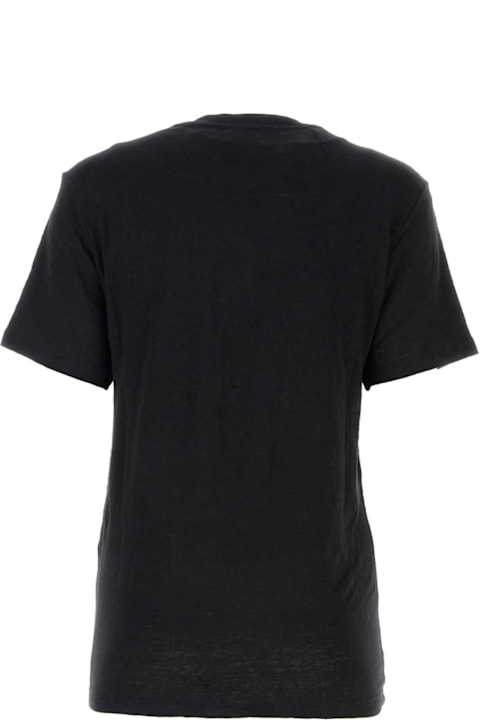 Marant Étoile Black Linen Zewel T-shirt