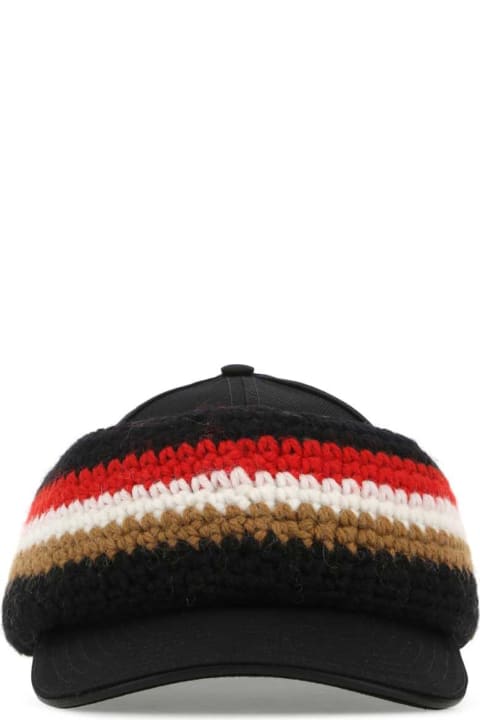 Burberry Hats for Men Burberry Black Cotton Hat