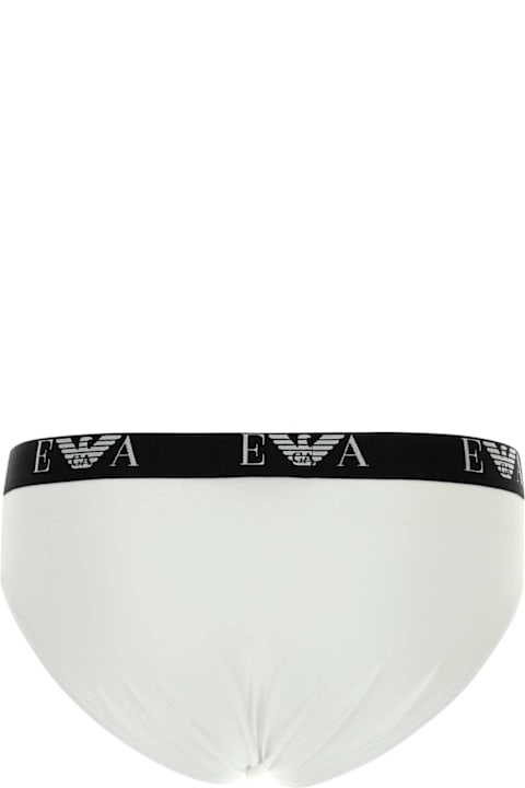 Homeware Emporio Armani Underwear White Stretch Cotton Brief Set