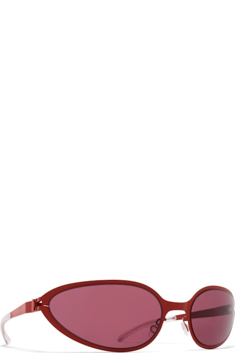 Mykita Eyewear for Women Mykita Bear - Burnt Orange / Bordeaux Solid Lens Sunglasses