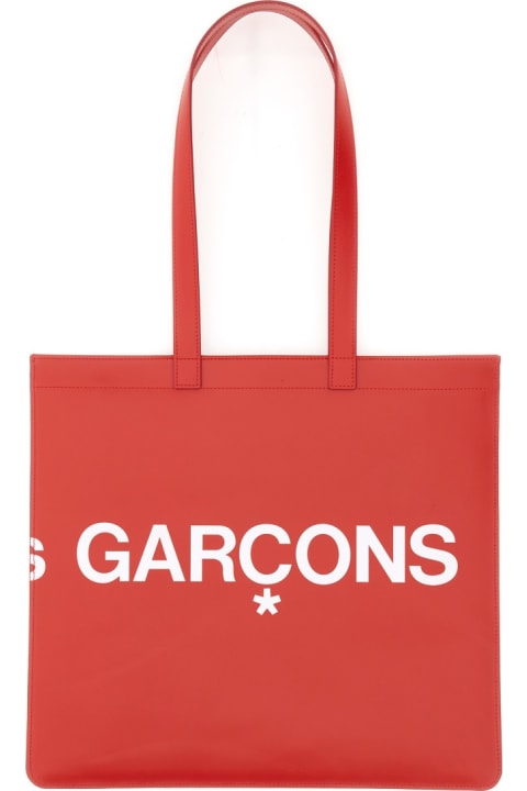 Comme des Garçons Wallet for Women Comme des Garçons Wallet Huge Logo Tote Bag