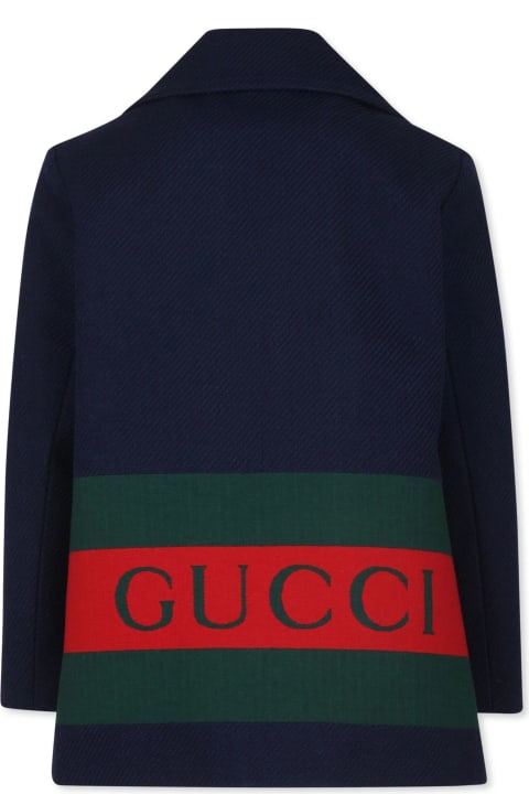 Gucci Coats & Jackets for Girls Gucci Gucci Kids Coats Blue