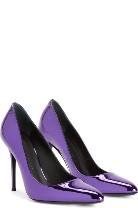 Giuseppe Zanotti High-Heeled Shoes for Women Giuseppe Zanotti Purple Synthetic Fabric Jakye Pumps