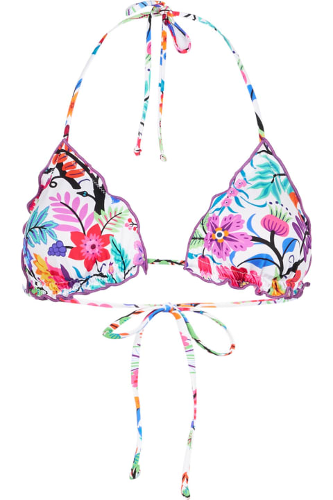 أدوات منزلية MC2 Saint Barth Woman Triangle Top With Flower Print