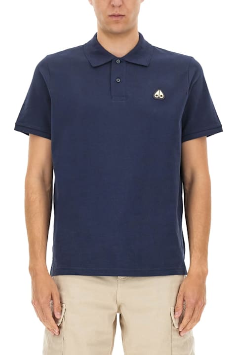 Moose Knuckles Clothing for Men Moose Knuckles "everett Gold" Polo Shirt