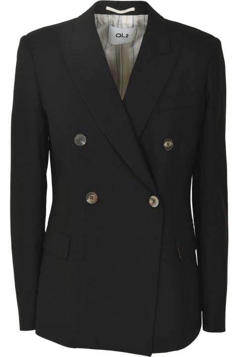 QL2 Clothing for Women QL2 Double-breasted Fitted Blazer