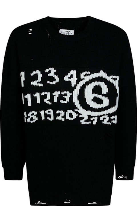 MM6 Maison Margiela for Men MM6 Maison Margiela Numeric Distressed Jumper