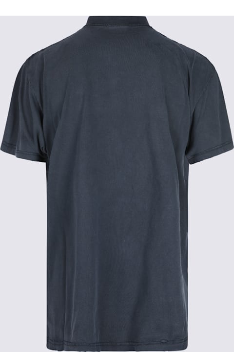 インテリア Balenciaga Dark Blue Cotton T-shirt