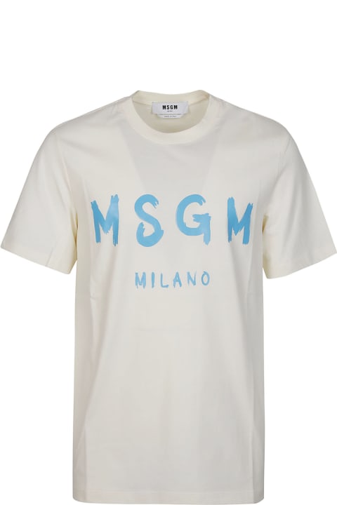 MSGM Men MSGM Logo Print T-shirt