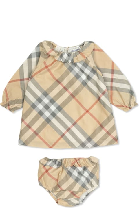 فساتين لـ رُضع بنات Burberry Checked Dress With Bloomers