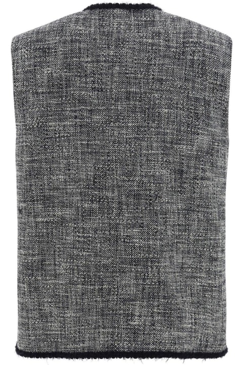 MSGM Coats & Jackets for Women MSGM Single-breasted Tweed Vest