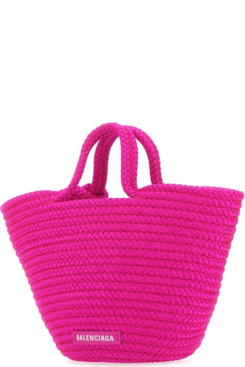 Fashion for Women Balenciaga Fuchsia Rope Small Ibiza Handbag