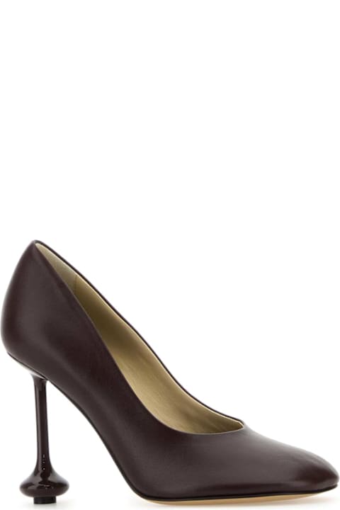 Fashion for Women Loewe Burgundy Leather Toy Pumps