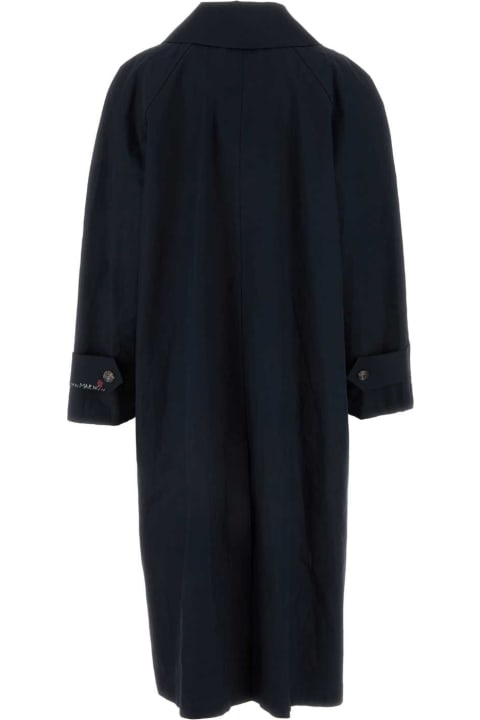 Marni Coats & Jackets for Women Marni Midnight Blue Cotton Trench Coat