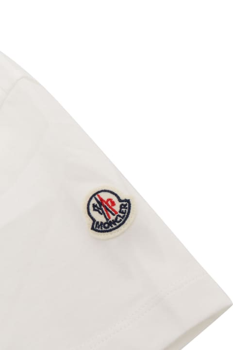Moncler for Kids Moncler White T-shirt With Print