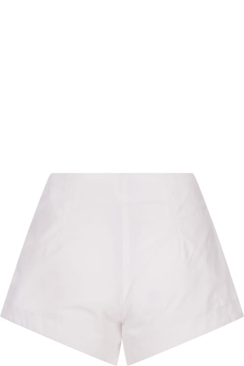 Amotea Clothing for Women Amotea White Cotton Donna Shorts