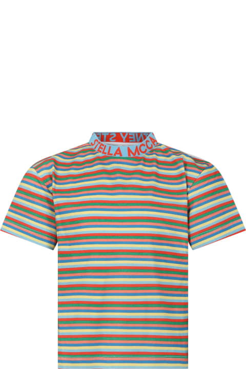 Stella McCartney Kids Stella McCartney Kids Multicolor T-shirt For Kids With Logo