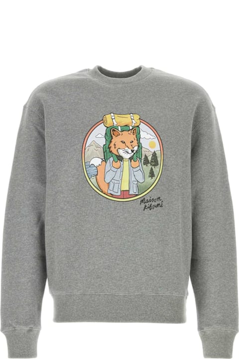 Maison Kitsuné for Men Maison Kitsuné Fox Printed Crewneck Sweatshirt